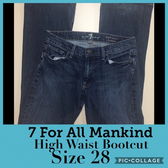 7 For All Mankind Denim - 7 FOR ALL MANKIND JEANS HIGH WAIST BOOTCUT